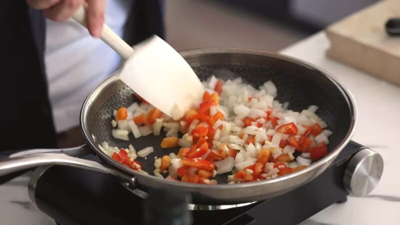 Black Bean Burger prep