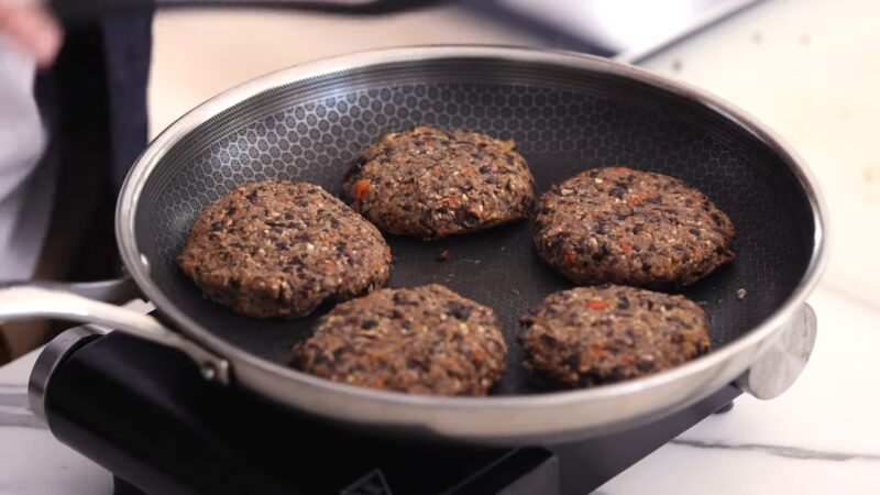 Black Bean Burger reheating