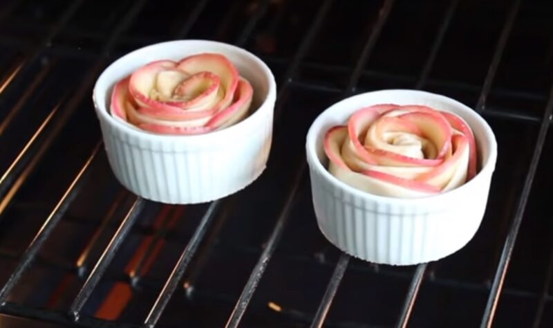 Apple and Cinnamon Puff Pastry Roses
