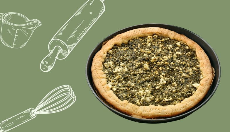 Spinach and Vegan Feta Pie